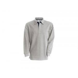 PÓLO M/COMPRIDA CINZA/CINZA ESC K221